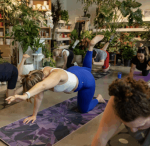 Yoga in downtown Napa